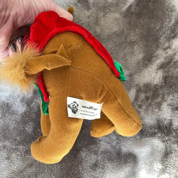 Vintage Christmas Camel Plush Tis The Season Red Y2K Stuffed Animal Toy w/ TAGS - Picture 11 of 12